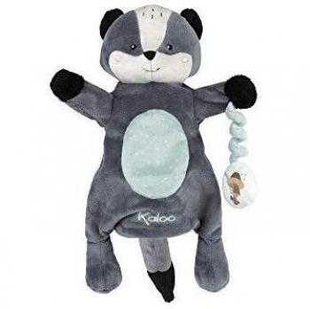 KALOO - Colección Kachoo - Marioneta de Peluche para Bebé 30 cm, El Tejón Malo