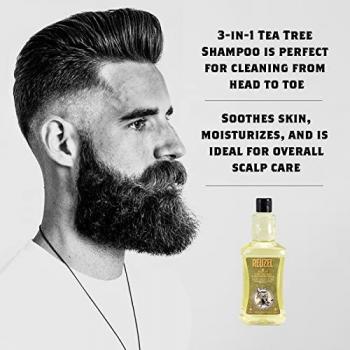 Reuzel Tea Tree 3 in 1 Shampoo, Conditioner & Body Wash for Men 1000 ml