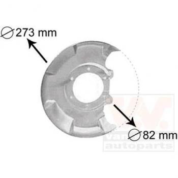 Van Wezel 5810371 protector de disco de freno