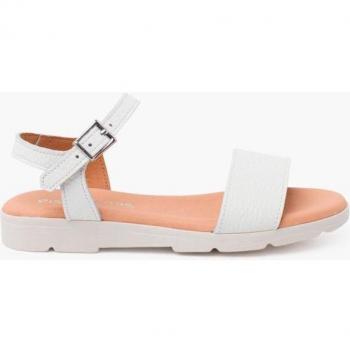 Sandalias de niña de piel con textura y plantilla de gel