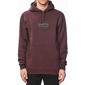 Globe Block Hoodie - Sudadera, Hombre, Rojo