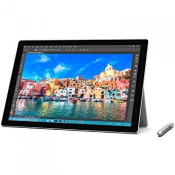 Microsoft Surface Pro 4, 12.3 inch Silver Tablet with Pen, Intel Core i5-6300U 2.2 GHz Processor, 4GB RAM, 128GB SSD, Integrated Graphics, Windows 10 Pro