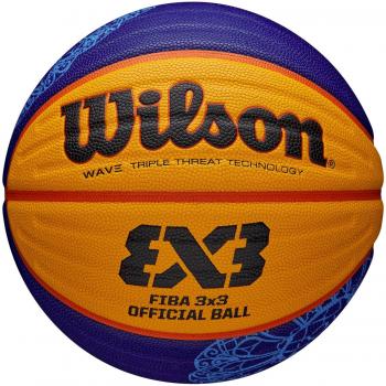 Balón de baloncesto FIBA 3x3 Game Paris Wilson, color amarillo unisex, modelo Retail 2024