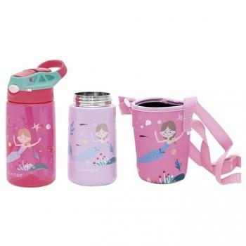 Set botella tritán y acero con funda Olmitos