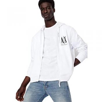 Chaqueta de Chándal con Capucha para Hombre - Sudadera de Algodón Unicolor Armani Exchange