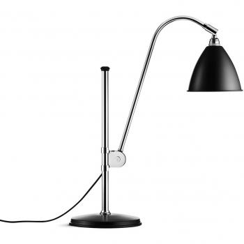 Lámpara de mesa GUBI Bestlite BL1 cromo/negro