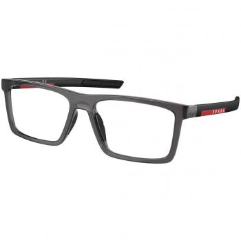 Prada Linea Rossa PS02QV 01D1O1 Armazones para Hombre Cristal, Lentes Recetados Para Hombre Transparentes, Gafas Recetadas para Hombre Cristal