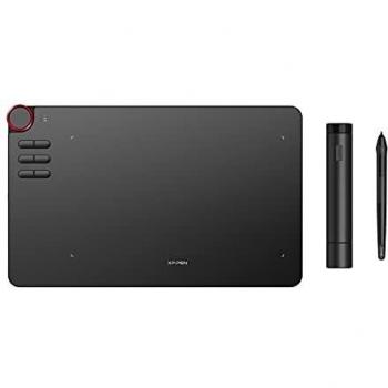 XPPen Deco 03 Tableta de Dibujo Gráfica Digital Inalámbrica con Bolígrafo de Dibujo Lápiz Óptico, Color Negro