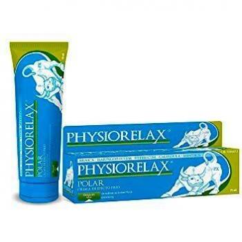 Physiorelax Polar Crema de Efecto Frío para Músculos y Ligamentos, Azul, 75 Mililitros