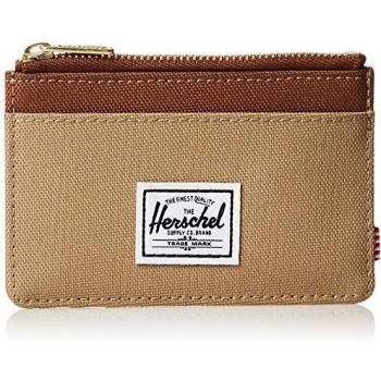 Herschel Oscar RFID - Tarjetero para Hombre Kelp/Sillín de Color marrón. Talla única