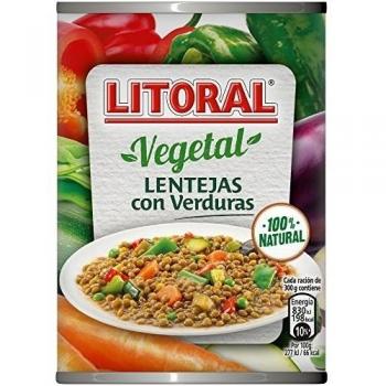 Litoral - Lentejas con Verduras - Pack de 5 x 425 g