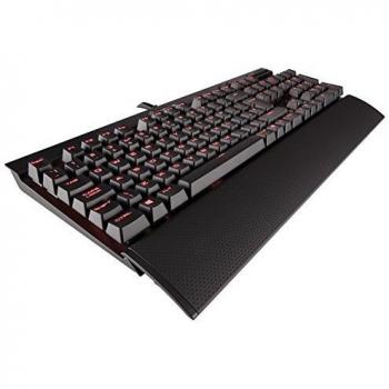 Corsair CH-9101021-UK K70 Lux Cherry MX - Teclado inglés para Gaming con iluminación roja Cherry MX Speed