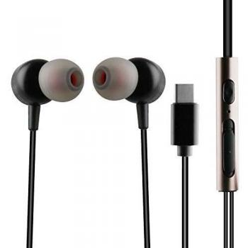 Muvit Auriculares estéreo M1C Tipo C magnéticos Negro