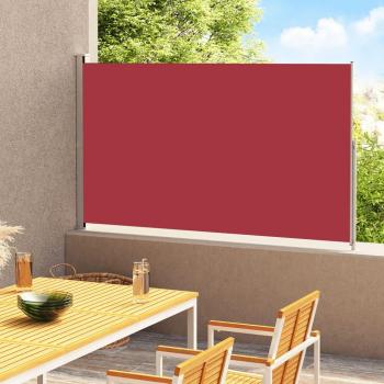 Cortina lateral retráctil para patio 220x300 cm Rojo