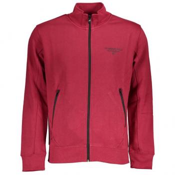 U.S. Polo Assn. Men's Elegant Fleece Long Sleeve Zip Sweatshirt - Pink - 3XL