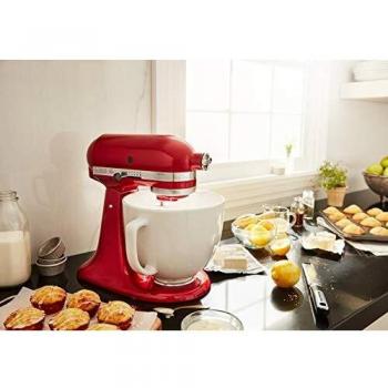 Bol de Cerámica KitchenAid 4,7L Color Blanco Chocolate 5KSM2CB5LW