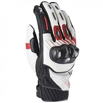 Furygan Rg19 Guantes, Hombre, Blanc-Noir-Rouge, S