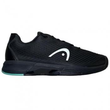 Zapatillas de Tenis Head Revolt Pro 4.0 para Pista Rápida y Pista Dura, Color Negro/Aguamarina, Talla 40.5