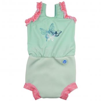 Splash About - Bañador - para bebé niña Azul Dragonfly Talla:mediano