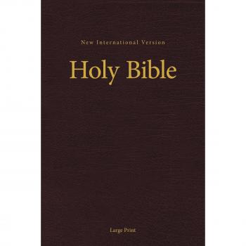 NIV, Pew and Worship Bible, Large Print, Hardcover, Burgundy
