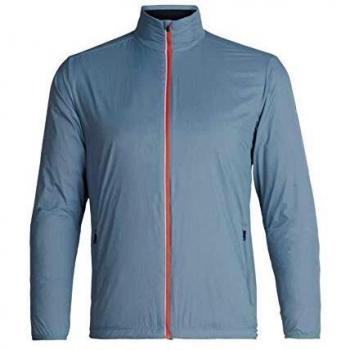 Icebreaker Incline Windbreaker Chaqueta, Hombre, Grante Blue/Midnight Navy, Medium