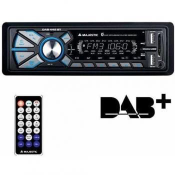 Autoradio Majestic DAB-442 BT con Bluetooth, doble USB, RDS FM estéreo/DAB+, 180W (45W x 4)