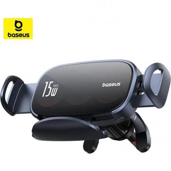 Soporte para automóvil eléctrico con carga inalámbrica de triple bobina 15W Baseus LightChaser