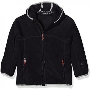CMP – Chaqueta de forro polar High Loft, otoño/invierno, niña, color Nero-Argento, tamaño 176