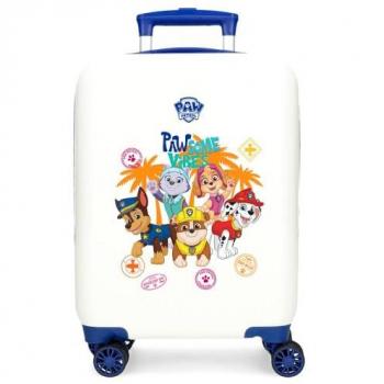 Maleta de Cabina Rígida Paw Patrol Pawsome Vibes 50 cm ABS con Cierre de Combinación y 4 Ruedas Dobles