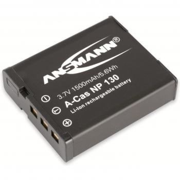 Ansmann 1400-0017 - A-Cas NP 130 Li-Ion, batería 3,7V/1500mAh para cámara digital de fotos Casio