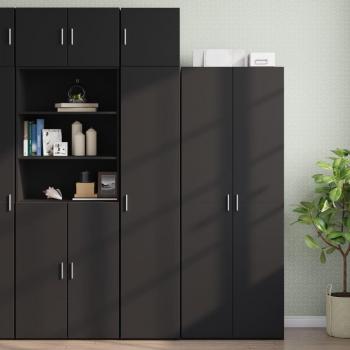 Armario estrecho de madera de ingeniería negro 40x42,5x225 cm vidaXL