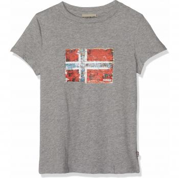 Napapijri K Seitem, Camiseta para Niños, Gris