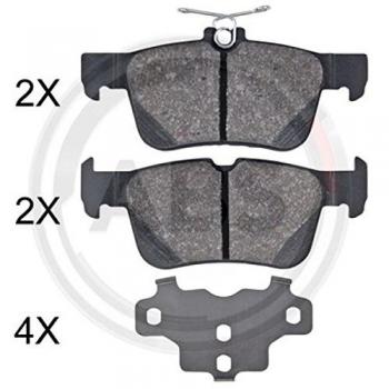 Juego de 4 Pastillas de Freno A.B.S. 35060 para Discos, Compatible con Ford