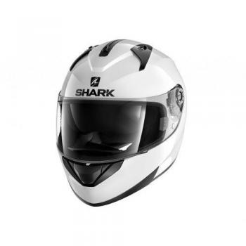 Shark casco Moto ridill Blank WHU, color blanco, talla L