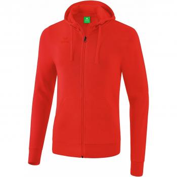 Erima Basic Junior Zip Hoodie Red 140 cm Unisex