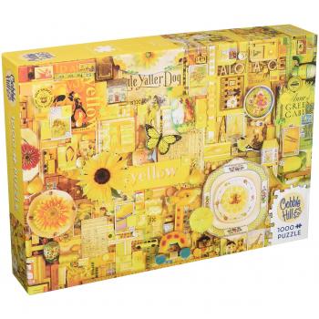 Cobble Hill 1000 Piece Jigsaw Puzzle - Yellow by Shelley Davies, Dimensions: 25.4 x 35.56 x 6.09 cm