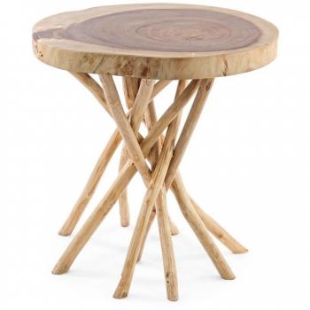 Mesa de Centro de Madera Teak 56x56 cm Solidad