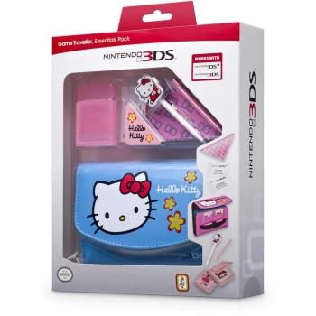 Pack essentiel bleu 'Hello Kity' pour 3DS [Importación francesa]