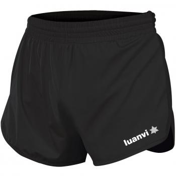Luanvi Gama Pantalones Cortos de Atletismo, Hombre, Negro, M