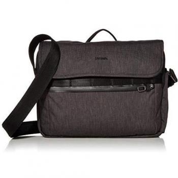 Bolsa Mensajería Antirrobo Pacsafe METROSAFE X con Compartimentos Organizadores Carbon