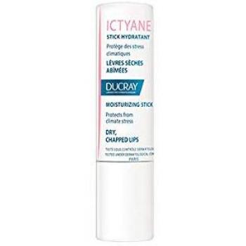 Ducray Ictyane Stick Labial 3g - Hidratante labial, formulación específica para labios secos y agrietados, textura suave y no grasa, proporciona protección y confort, contiene ingredientes emolientes