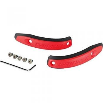 Dainese 1999954_628_N Slider de Moto para Botas, Negro/Fluo Rojo, Talla N