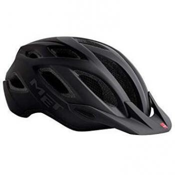 MET Casco Crossover Negro Mate M 52-59, Unisex Adulto