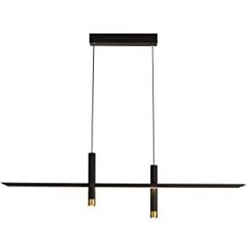 Lámpara Lineal LED Esparta 30W 3000K 1400lm Negra y Dorada con 3 Años de Garantía
