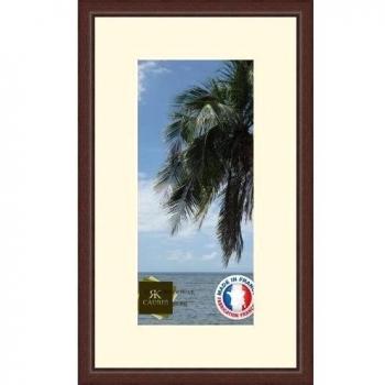 Marco de fotos de pared 17 x 17 x 37 x 37 marco, moderno, 2,3 cm de longitud, de madera, madera, Marron-38, Passe-Partout Peach