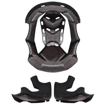 Forro interior LS2 MX701 acolchado negro con almohadillas, tamaño 2XL