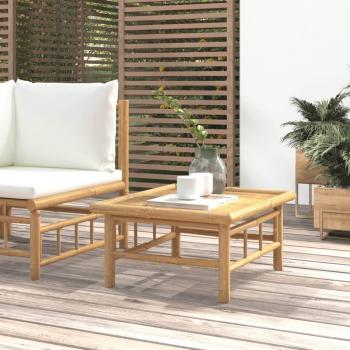 vidaXL 65x55x30 cm Bamboo Garden Table