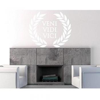 Vinilo adhesivo no.BR101 veni vidi vici , Color:Berenjena;Tamaño:90cm x 108cm