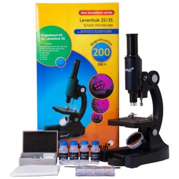 Microscopio Monocular Levenhuk 3S NG Ampliación 200x - Kit de Experimentos Incluido