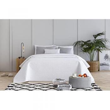 Colcha Boutí Fina Diseño Rombos 100% Microfibra Extra Suave Multiusos 250x260cm